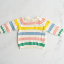 Load image into Gallery viewer, H&amp;M Coloured Stripe Knit Jumper (3-6M)
