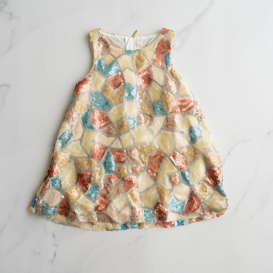 Billieblush Sequin Mosaic Dress (4Y)