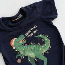 Load image into Gallery viewer, RYB Christmas T.Rex Onesie (18-24M)

