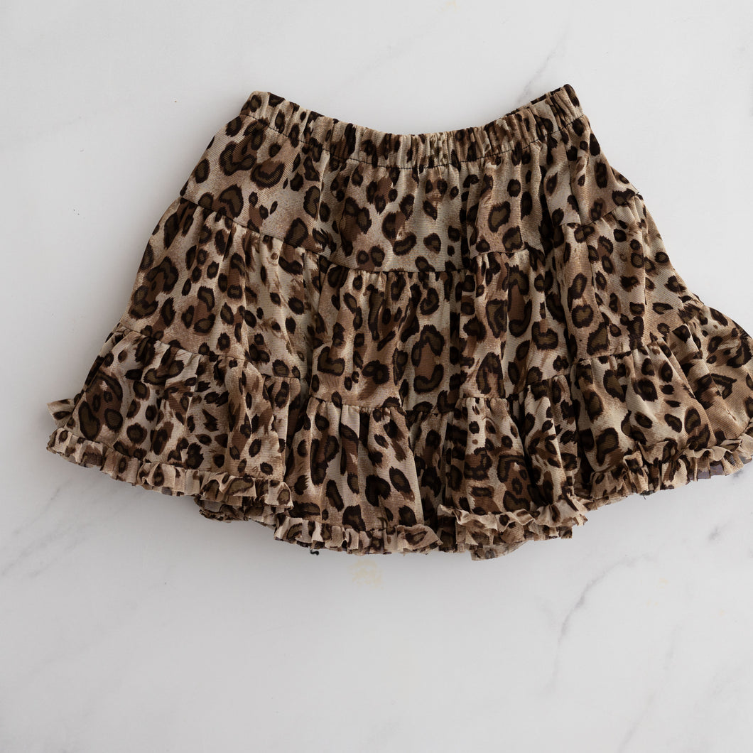 Leopard Ruffle Skirt (8-9Y)