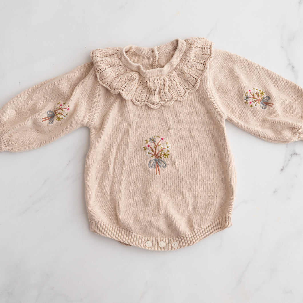 Bouquet Knit Romper (2Y)