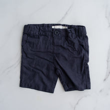 Load image into Gallery viewer, Navy Linen Blend Shorts (1Y)
