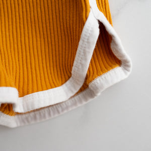 Mustard Ribbed Set (6-12M)