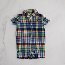 Load image into Gallery viewer, Ralph Lauren Checked Romper (1Y)
