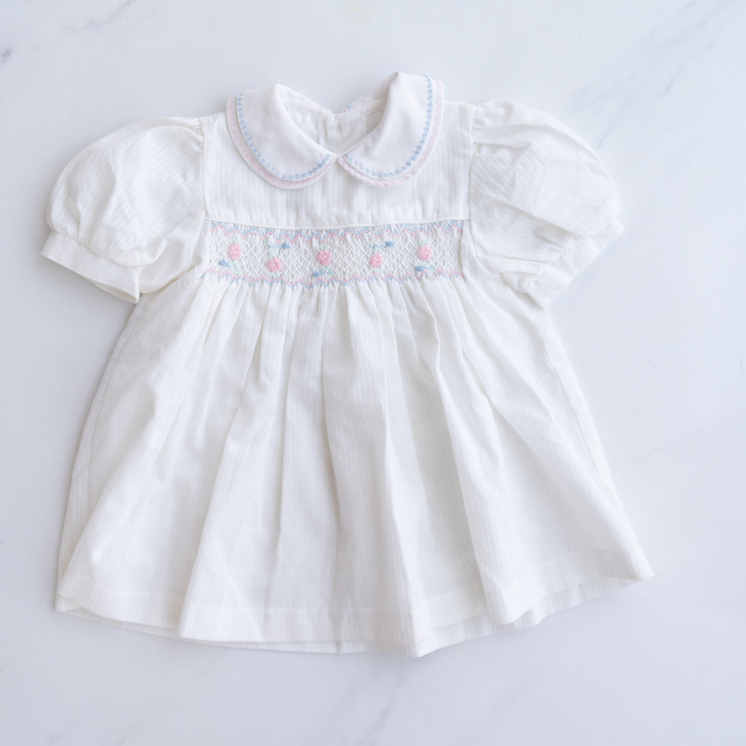 Vintage Smocked Dress (6-12M)