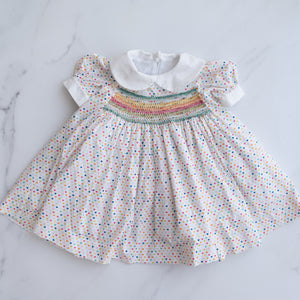 Colourful Heart Smocked Dress (18M-2Y+)