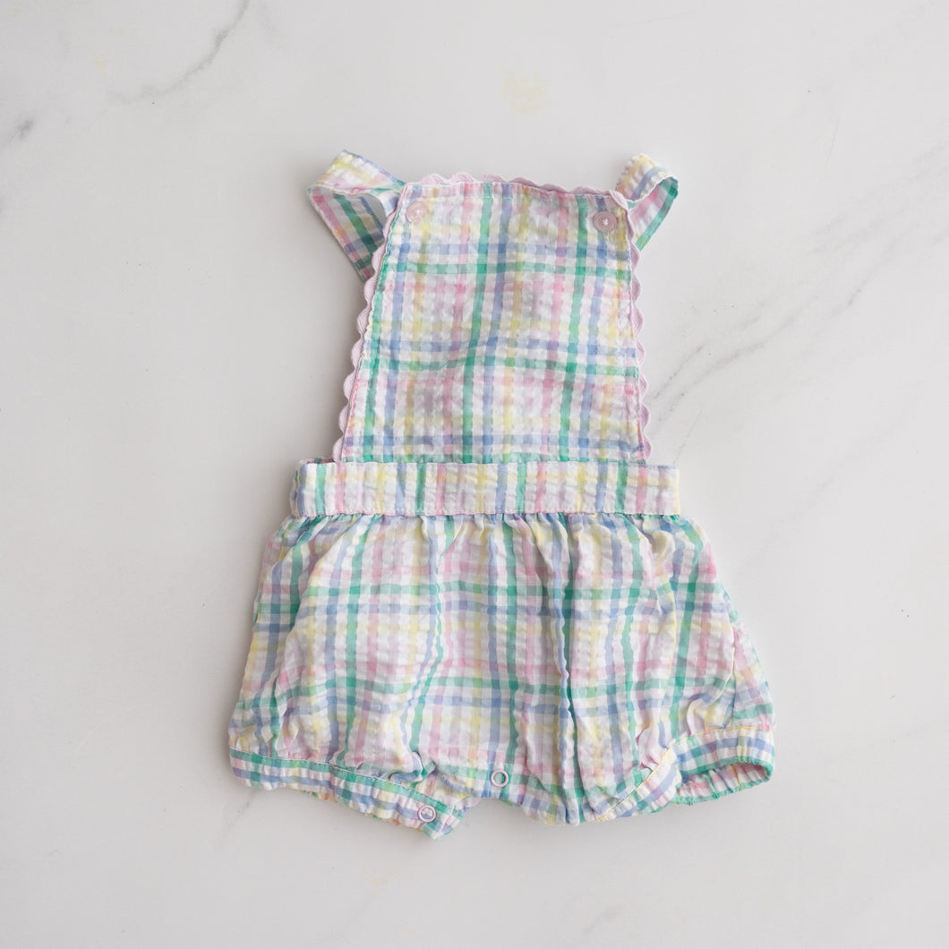 Seed Gingham Romper (0-3M)