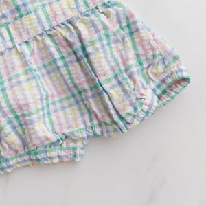 Seed Gingham Romper (0-3M)