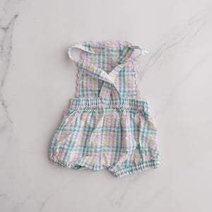 Seed Gingham Romper (0-3M)