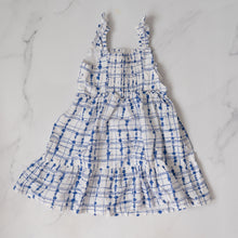 Load image into Gallery viewer, John Lewis Blue Floral Dress (6Y)
