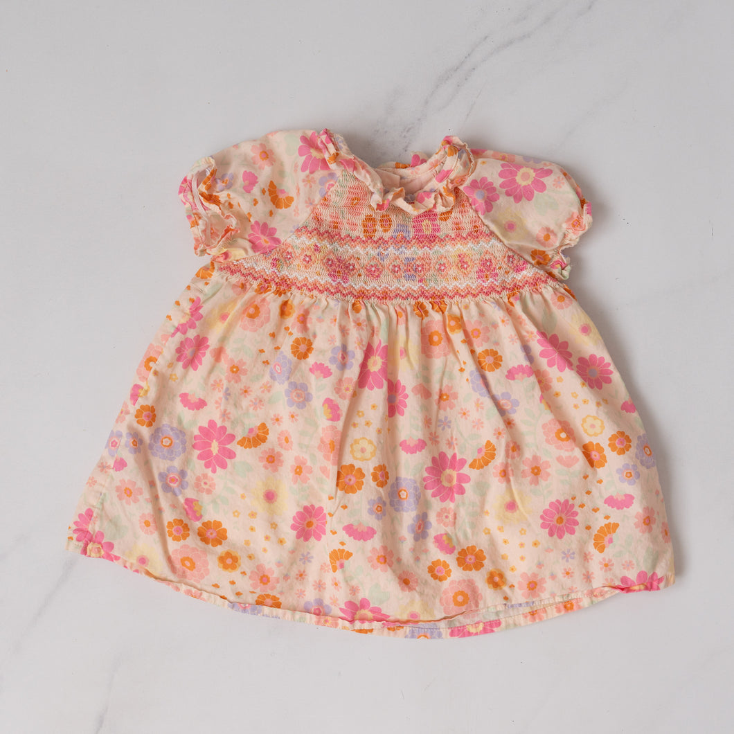 Nutmeg Smocked Dress (6-9M)