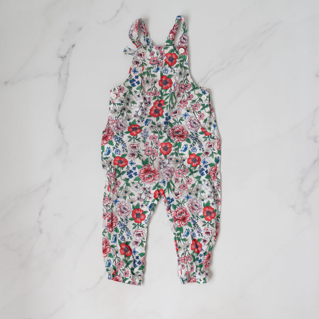 Teeny Weeny Floral Overalls (2Y)