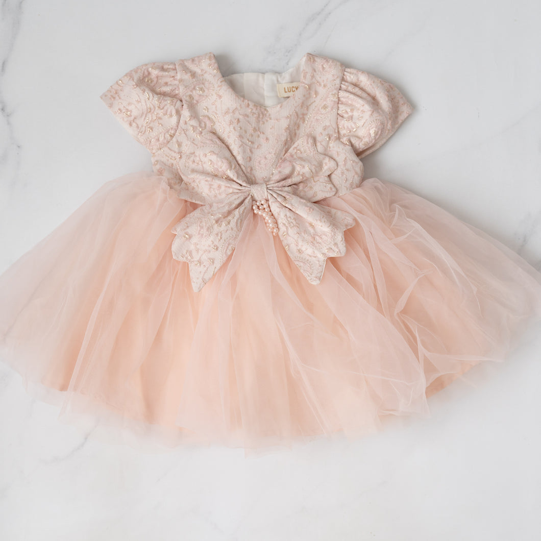 Lucy's.Com Peach Dress (6-12M)