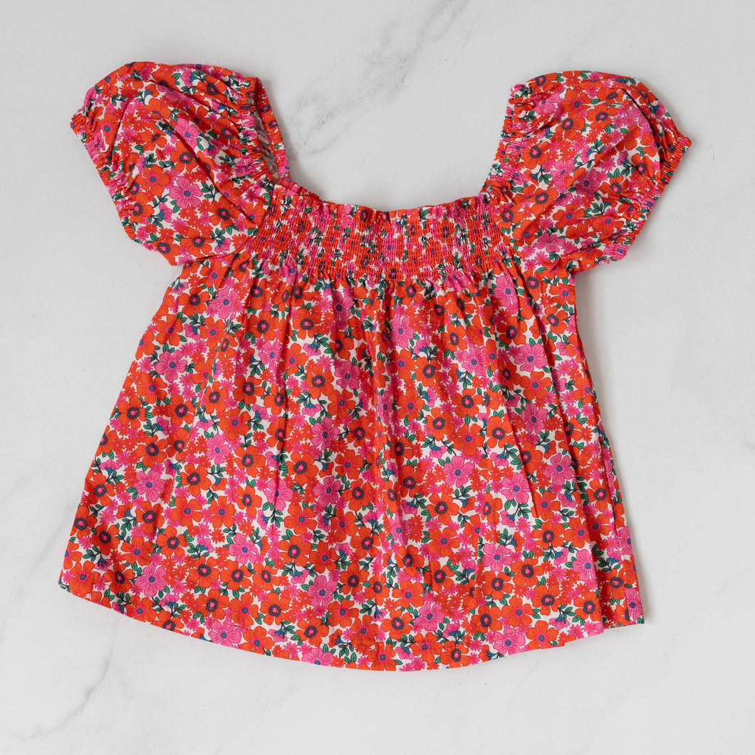 Mac & Ellie Festive Floral Top (8Y)