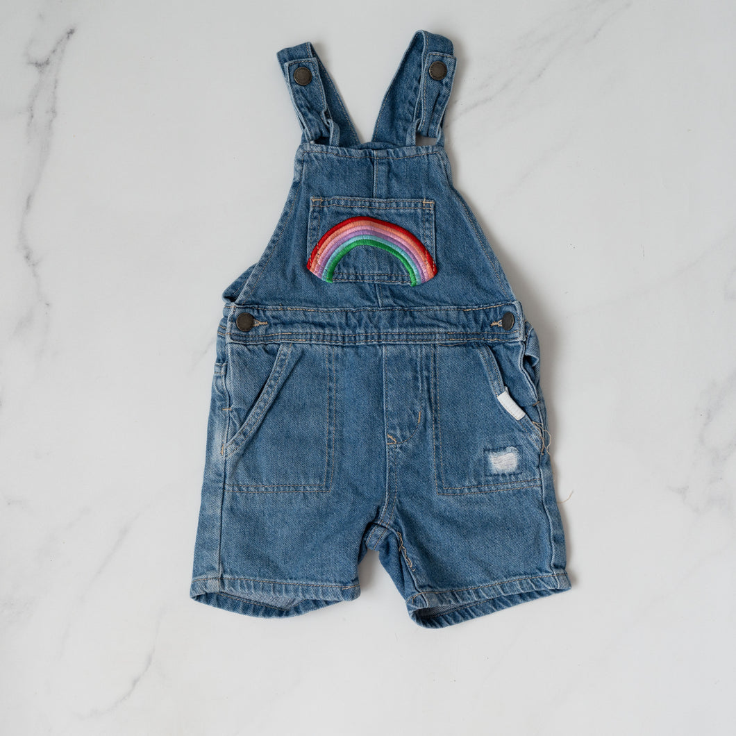 Cotton On Rainbow Shortalls (4Y)