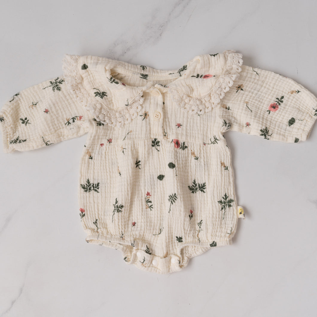 Sweet Muslin Romper (3-6M)