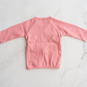 Pink Organic Cotton Cardigan (3-6M)