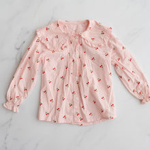 Load image into Gallery viewer, Cherry Ruffle Blouse (6-7Y)
