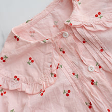 Load image into Gallery viewer, Cherry Ruffle Blouse (6-7Y)
