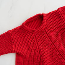 Load image into Gallery viewer, Ruby Fluted Knit Jumper (4-6Y)
