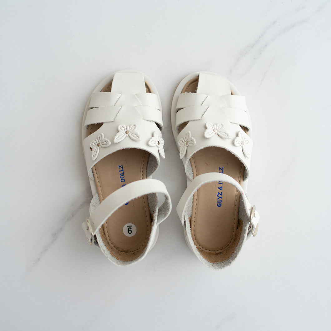 White Butterfly Sandals (US 9)