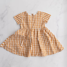 Load image into Gallery viewer, Blue Daisy Gingham Dress (5Y)
