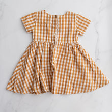 Load image into Gallery viewer, Blue Daisy Gingham Dress (5Y)
