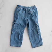 Load image into Gallery viewer, H&amp;M Cargo Denim Joggers (2-3Y)
