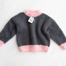 Load image into Gallery viewer, Grey and Pink Mohair Blend Jumper (2-3Y)
