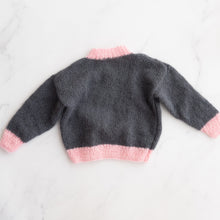 Load image into Gallery viewer, Grey and Pink Mohair Blend Jumper (2-3Y)
