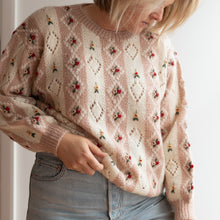 Load image into Gallery viewer, Floral Detailed Knit Jumper (8-16)
