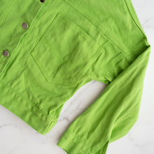 Load image into Gallery viewer, Green Denim Jacket (10Y+)
