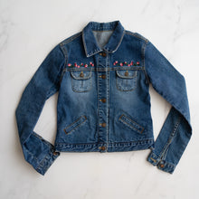 Load image into Gallery viewer, Floral Embroidered Denim Jacket (8-10Y)
