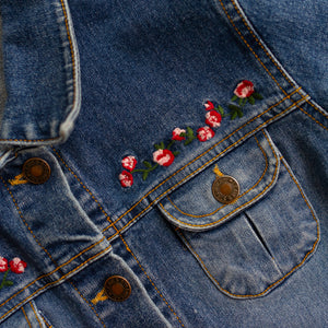 Floral Embroidered Denim Jacket (8-10Y)