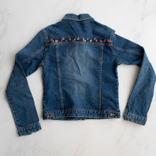 Load image into Gallery viewer, Floral Embroidered Denim Jacket (8-10Y)
