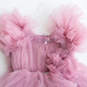 Lilac Puff Dress (18M-2Y+)