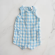 Load image into Gallery viewer, Seed Gingham Romper (3-6M)
