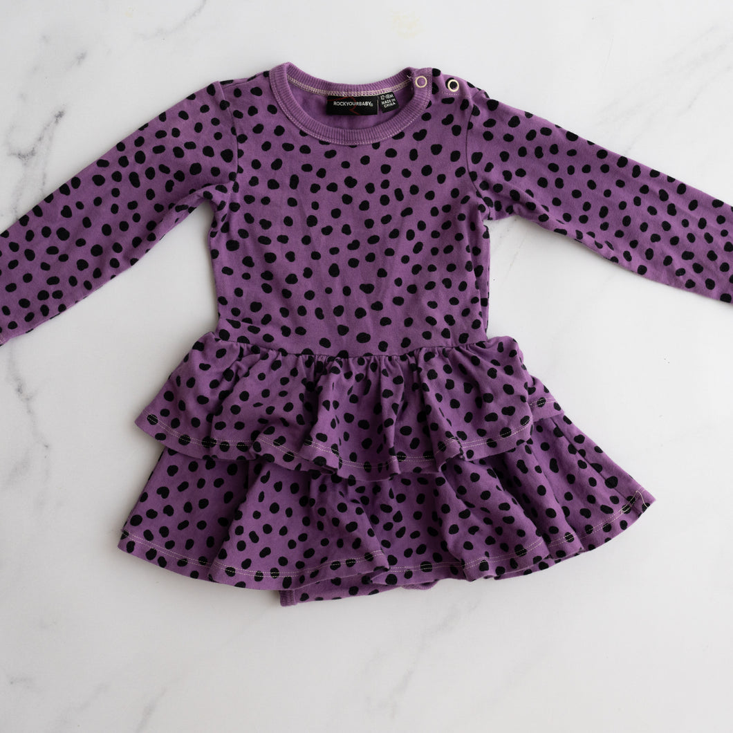 RYK Purple Polka Dot Dress (12-18M)