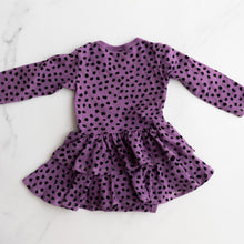 Load image into Gallery viewer, RYK Purple Polka Dot Dress (12-18M)
