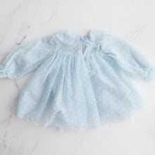 Load image into Gallery viewer, Blue Polka Dot Dress (1-2Y)
