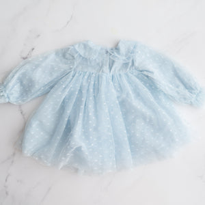 Blue Polka Dot Dress (1-2Y)