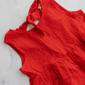 Ruby Red Classic Dress (7-8Y)