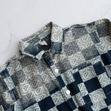 Load image into Gallery viewer, Patterned Denim Shacket (7-9Y)
