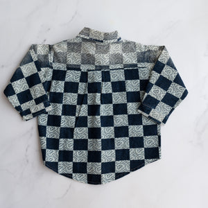 Patterned Denim Shacket (7-9Y)