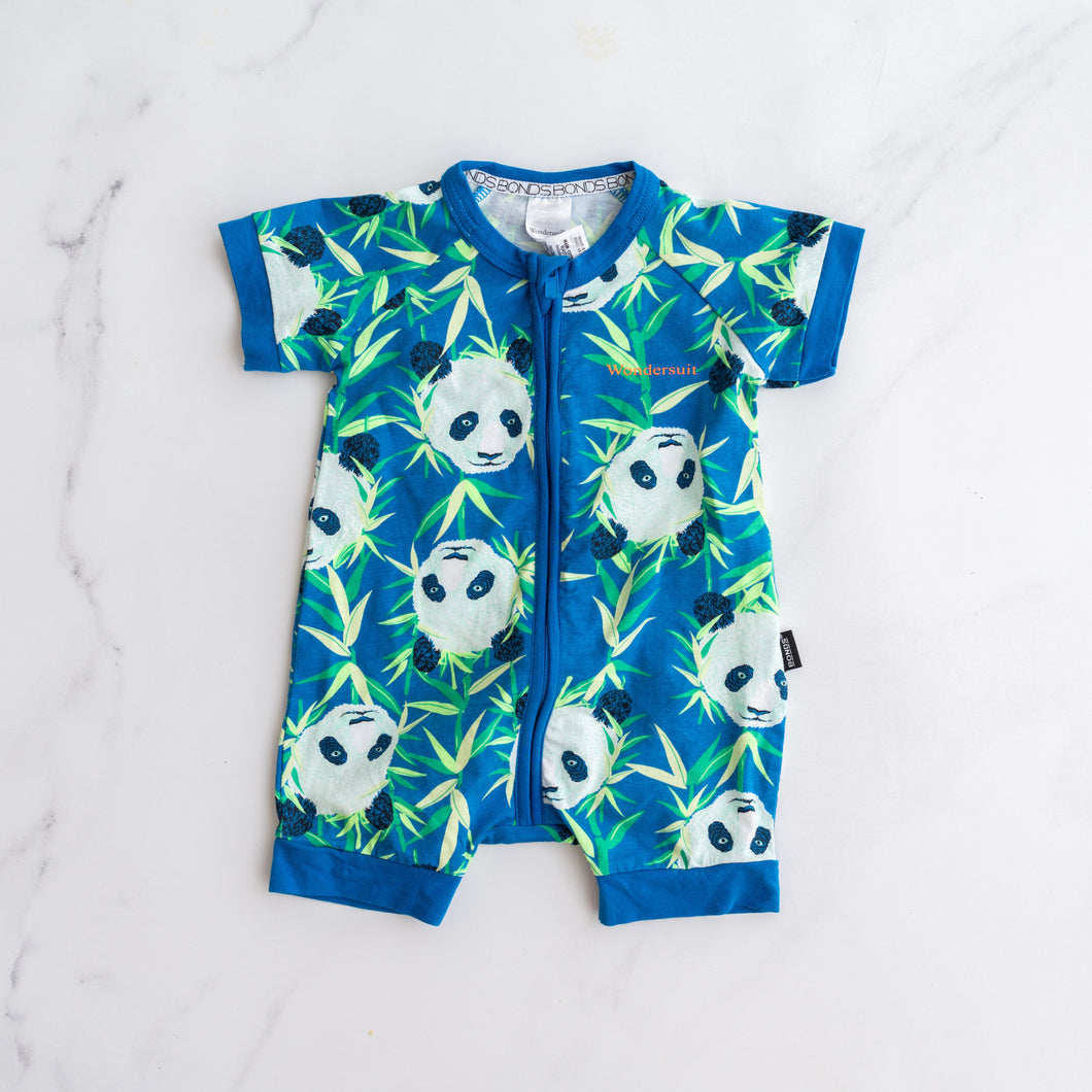 Bonds S/S Panda Onesie (3-6M)