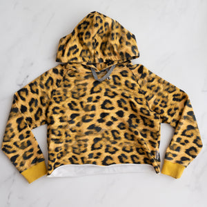 Duke of London Leopard Crop Hoodie (10-14)