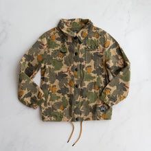 Load image into Gallery viewer, Alphabet Soup Camo Shacket (7Y)
