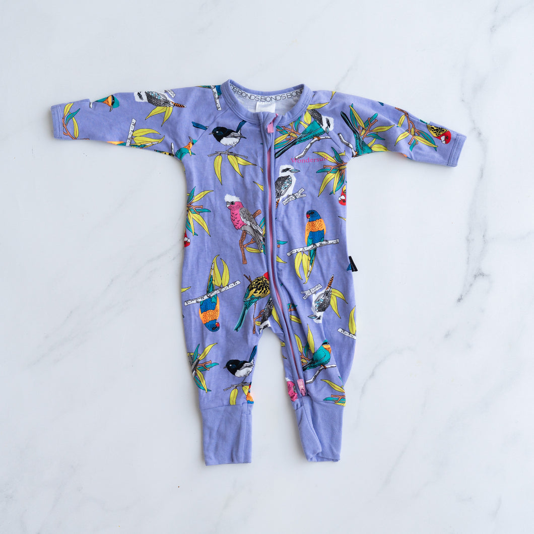 Bonds Ozzie Birds Wondersuit (NB)