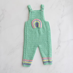 Rainbow Knit Overalls (2Y)