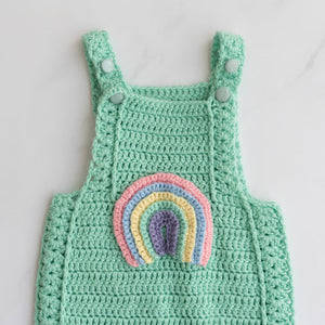 Rainbow Knit Overalls (2Y)